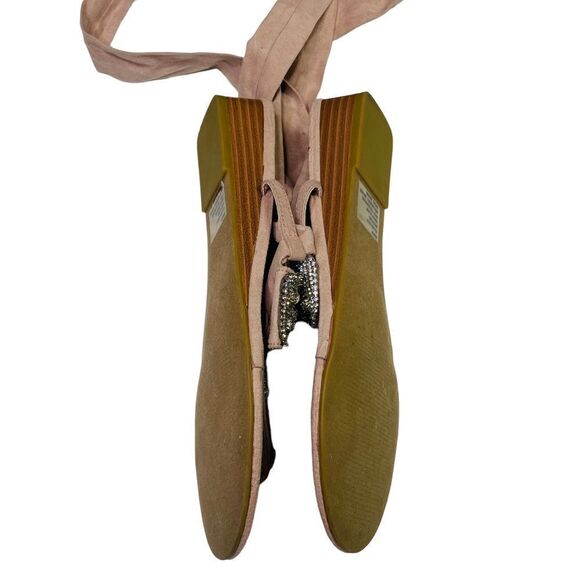 JustFab Blush Wrap Up Flat Sandals - Size 6.5 - Picture 12 of 16